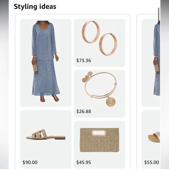 NWT Elegant Blue Maxi Dress with Jacket mother of the bride or mother of groom - Picture 8 of 12